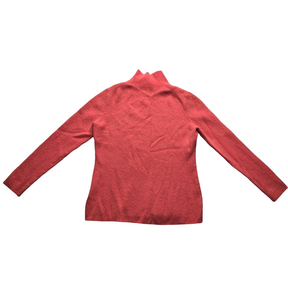 Alex Marie 100% Cashmere Felted Turtleneck Sweater Coral Girls L - Picture 2 of 7